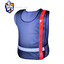 Polyester LED light construction safety vest flashing reflective jacket